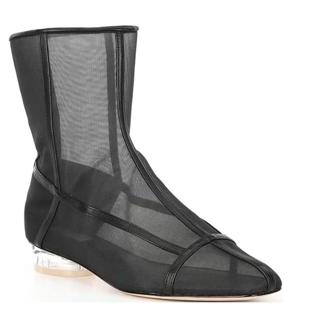 Antonio Melani x Elizabeth Damrich Cage Mesh Dress Booties Black Size 6M
